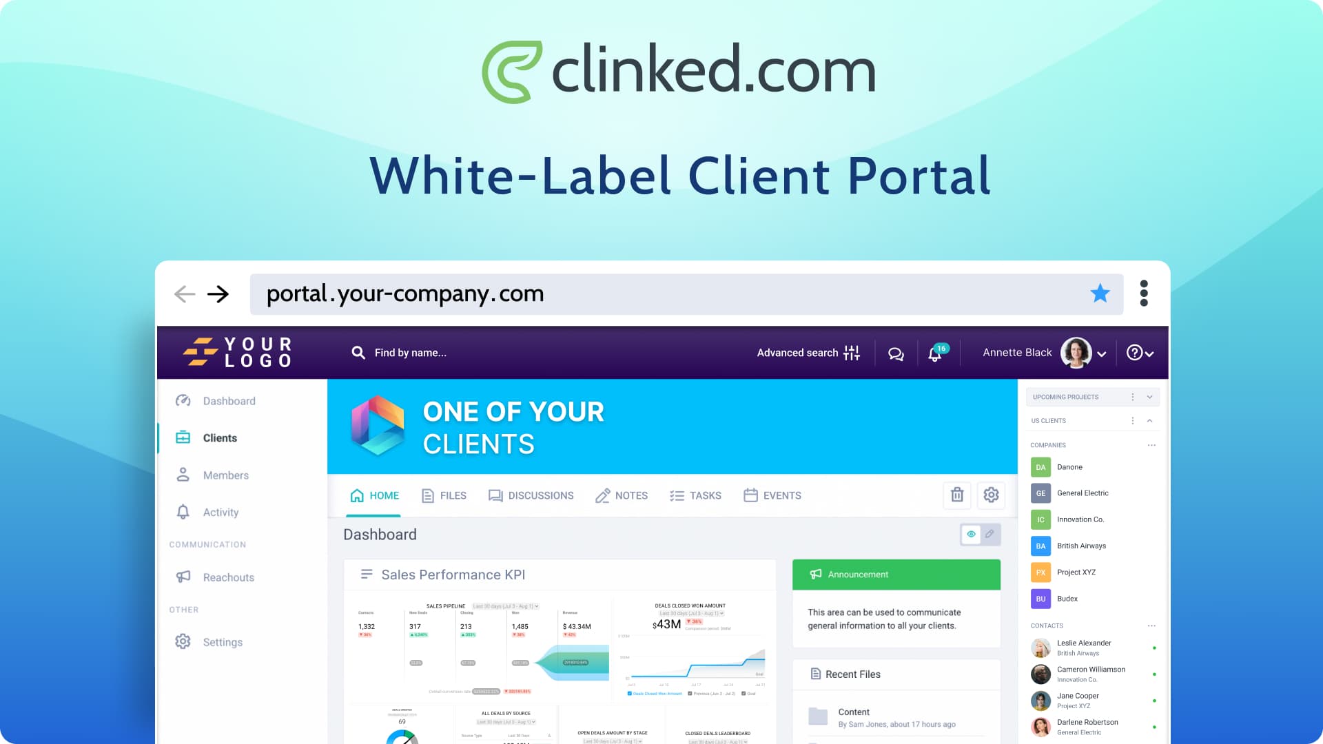 01 Clinked Client Portal