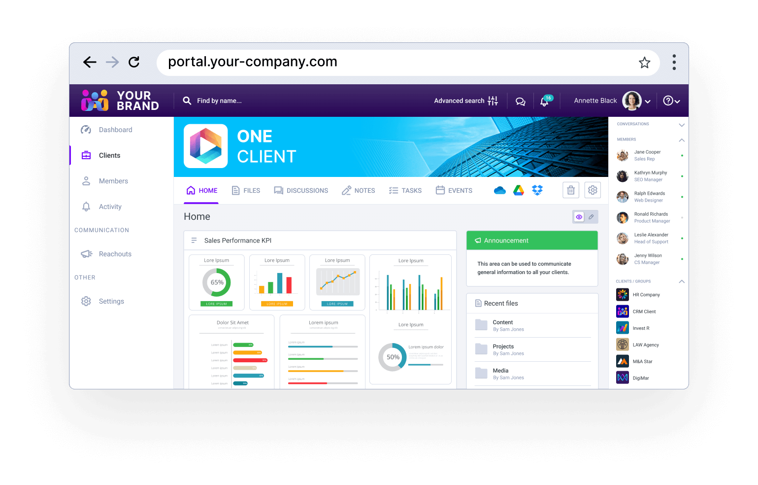 Clinked Dashboard