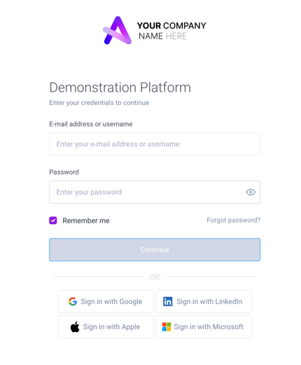 Clinked Microsoft social login button-1