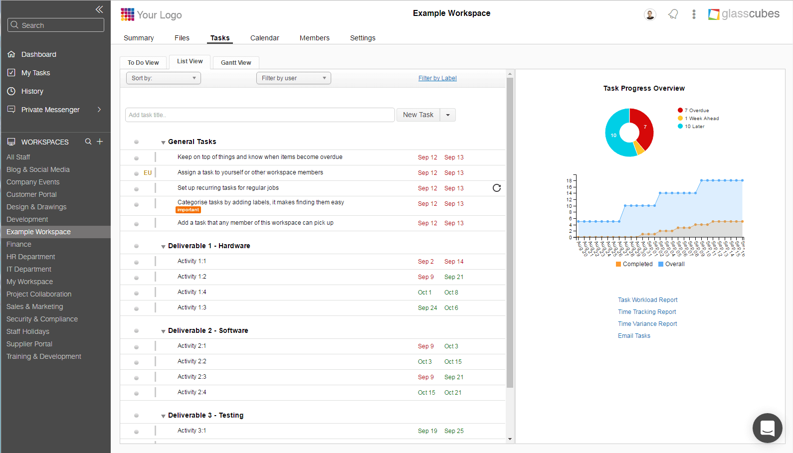 glasscubes-example-workspace-dashboard