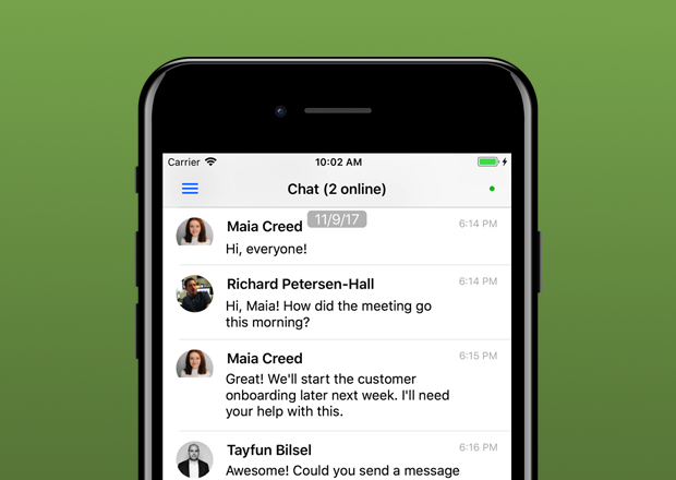Clinked iOS iPhone Preview Chat